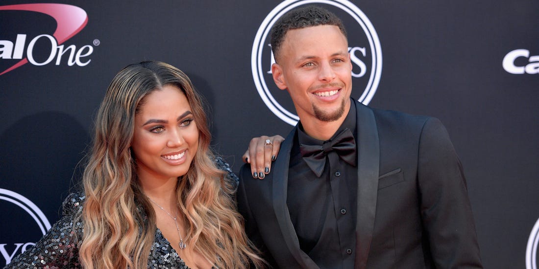 Stephen curry and wife Ayesha Curry